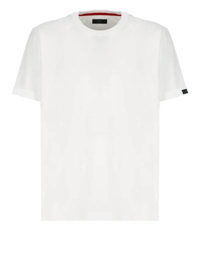 Fay Logoed T-shirt In White