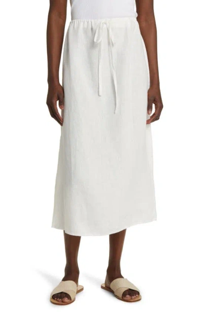 Rails Monet Linen Midi Skirt In White