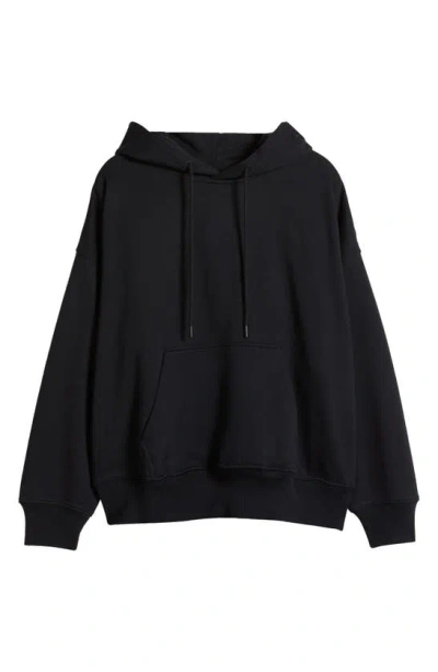 Purple Brand Oversize Cotton French Terry Hoodie In Black
