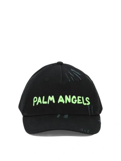 Palm Angels "seasonal Logo" Cap In Black