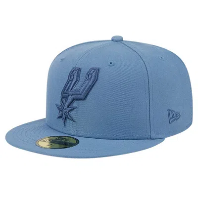 New Era Blue San Antonio Spurs Color Pack Faded Tonal 59fifty Fitted Hat