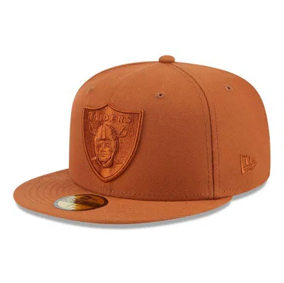 New Era Brown Las Vegas Raiders Color Pack 59fifty Fitted Hat