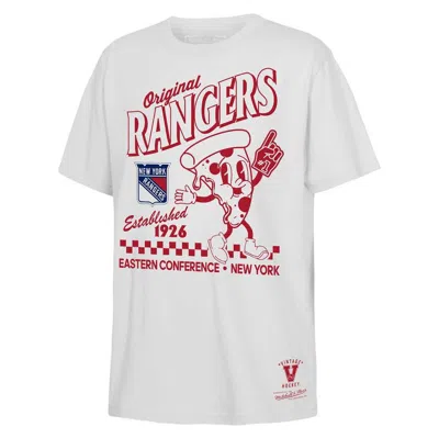 Mitchell & Ness Kids' Youth  White New York Rangers Concession Stand T-shirt