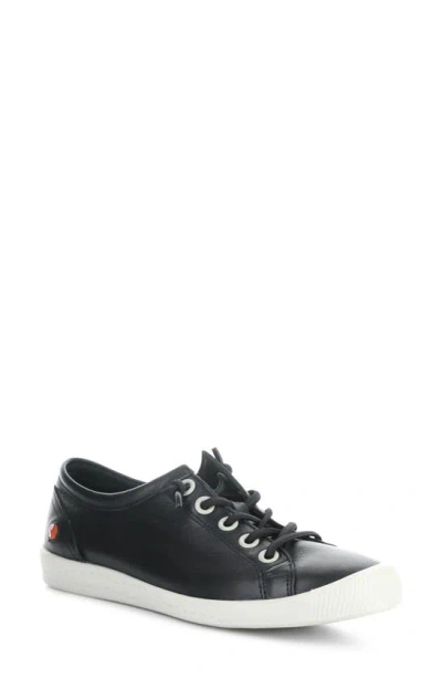 Softinos By Fly London Isla Trainer In Black Smooth