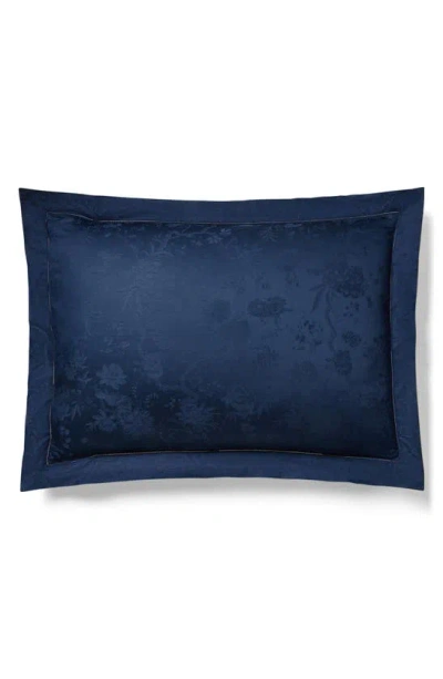 Ralph Lauren Bethany Floral Jacquard Pillow Sham In Polo Navy