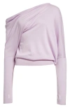 Tom Ford Off-shoulder Cashmere And Silk Sweater In Purple