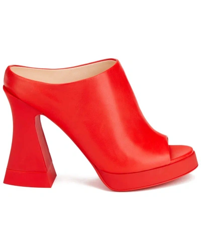 Agl Attilio Giusti Leombruni Agl Woman Sandals Coral Size 11 Soft Leather In Red
