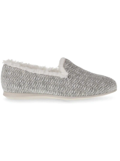 Anne Klein Emettef Womens Slip On Flat Slip-on Sneakers In Grey