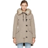 MONCLER TAUPE DOWN AREHDEL COAT,49868 25 57136