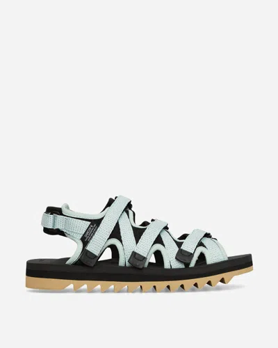 Suicoke Zip-ab Sandals Seafoam / Ink In Black