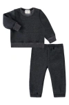 Paigelauren Unisex Fleece Loungewear Set - Baby In Black