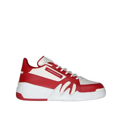 Giuseppe Zanotti Gz94 Leather Sneakers In Red