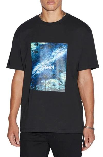 Ksubi Space Palm Biggie Graphic T-shirt In Black