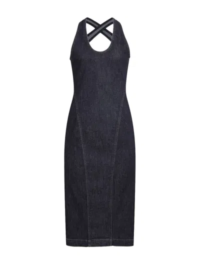 Alaïa Midi Dresses In Blue