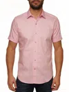 Robert Graham Windsor 2 Short Sleeve Button Down Shirt In Light Pink