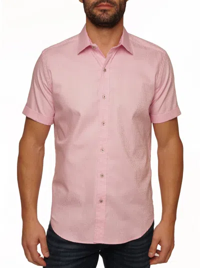 Robert Graham Windsor 2 Short Sleeve Button Down Shirt In Light Pink