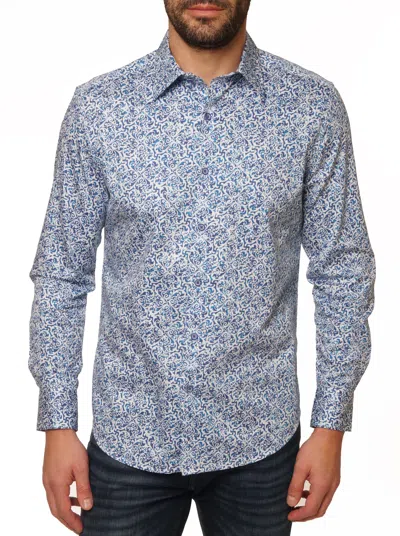 Robert Graham Madrone Long Sleeve Button Down Shirt In Blue