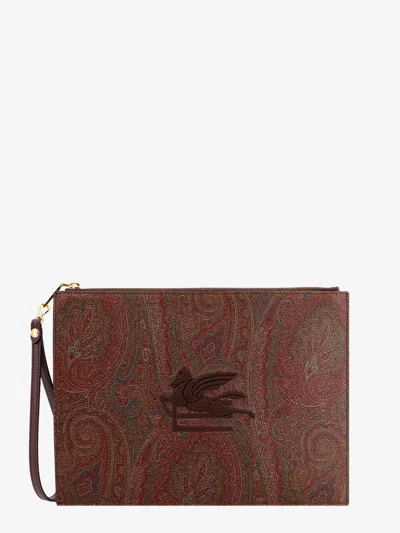 Etro Clutch In Brown