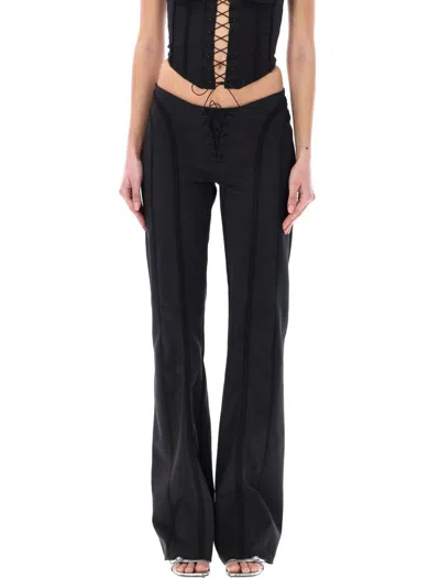 Misbhv Lara Laced Trousers In Black