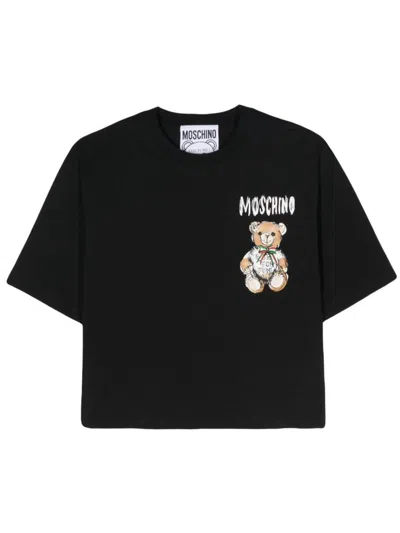 Moschino Black Archive Teddy Bear T-shirt