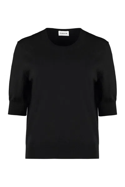P.a.r.o.s.h Short Sleeve Sweater In Black