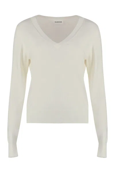 P.a.r.o.s.h Wool And Cashmere Sweater In Ivory