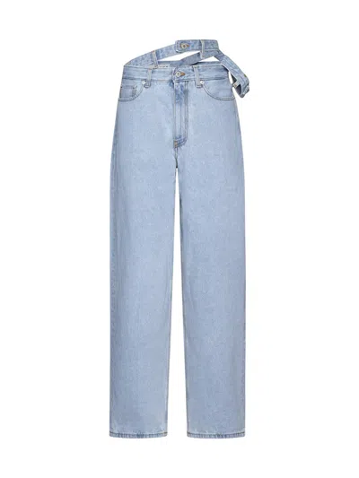 Y/project Jeans In Evergreen Ice Blue