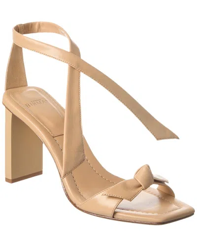 Alexandre Birman Clarita 85 Leather Sandal In Brown