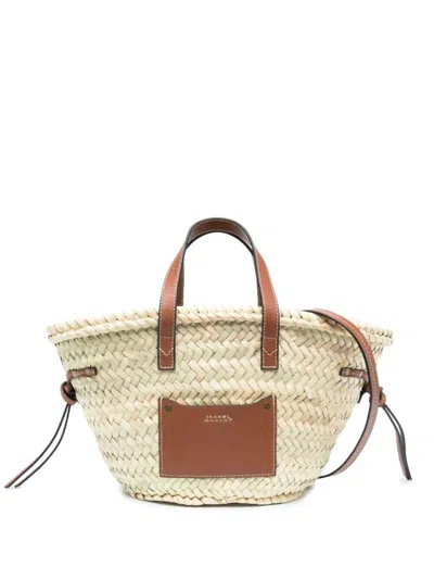 Isabel Marant Étoile Cadix Medium Tote Bags In Brown