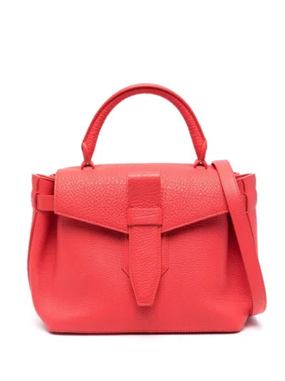 Lancel Small Charlie Leather Bag In Red