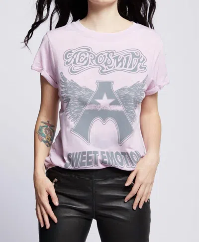 Recycled Karma Aerosmith Sweet Emotion Tee In Lilac In Pink