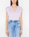 Frame Le Mid Rise T-shirt In Lilac