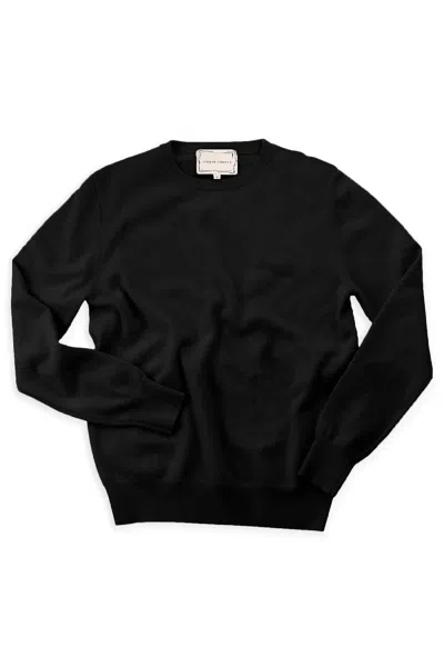 Lingua Franca Cashmere Crewneck Sweater In Black