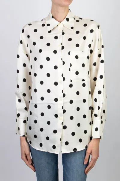 Rohe Charlie Shirt In Maxi Dot In Multi