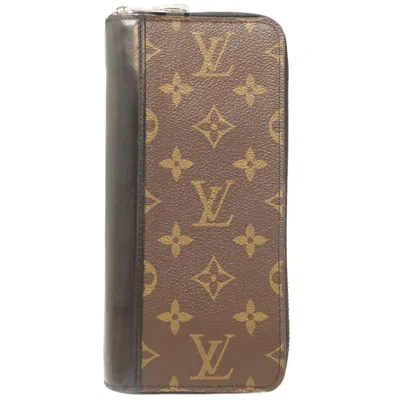 Pre-owned Louis Vuitton Zippy Wallet Vertical Canvas Wallet () In Brown
