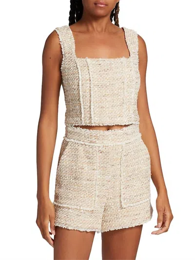 Ramy Brook Chloe Cropped Tank Top In Beige