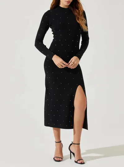 Astr Kariana Sweater Dress In Black