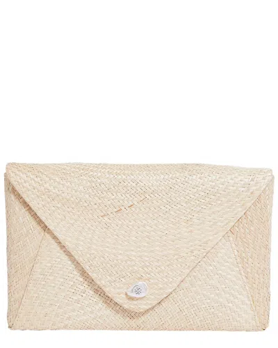 Pamela Munson Envelope Clutch In Beige