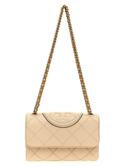Tory Burch Fleming Small Shoulder Bag In White