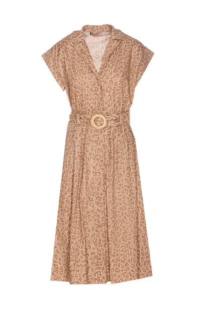 Twinset Dress In Brown