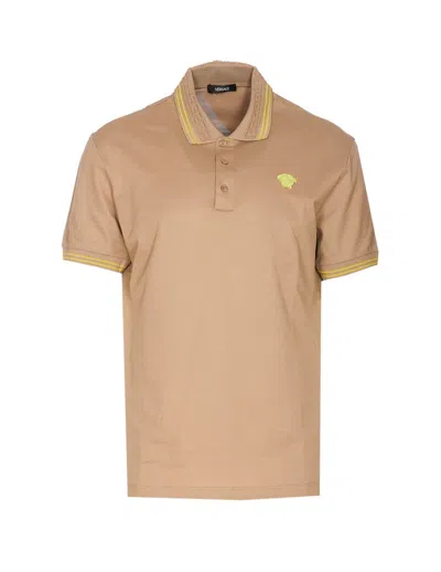 Versace T-shirts And Polos In Beige