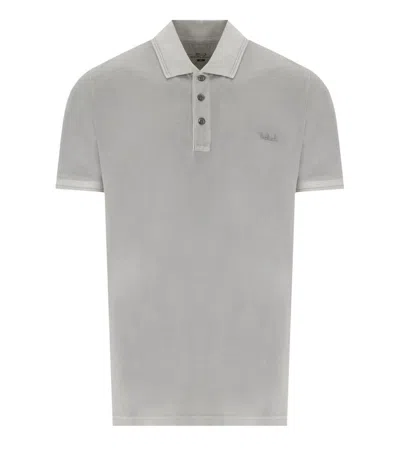 Woolrich Mackinack Cotton Polo Shirt In Grey