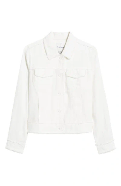 Tommy Bahama Breezy Palm Raw Edge Linen Jacket In White