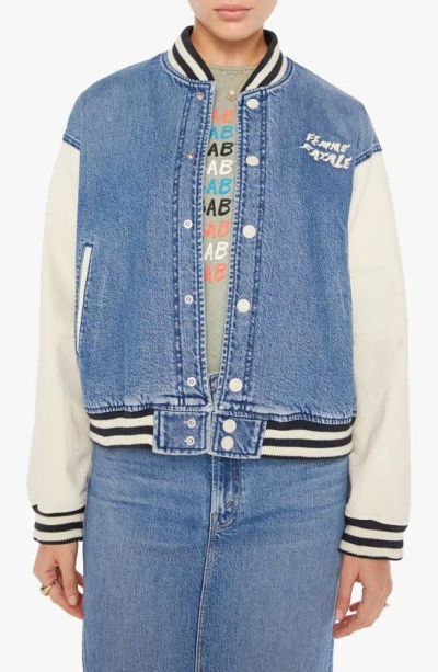 Mother The Pregame Strike A Pose Jacket In Blue - Size X-large