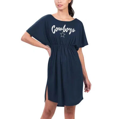 G-iii 4her By Carl Banks Navy Dallas Cowboys Versus Swim Cover-up
