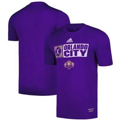 Adidas Originals Adidas Purple Orlando City Sc 2024 Jersey Hook Aeroready T-shirt