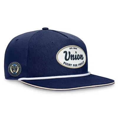 Fanatics Branded Navy Philadelphia Union Iron Golf Snapback Hat In Ath Navy