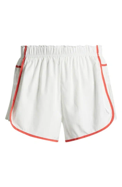 Fp Movement Easy Tiger Side Pleat Shorts In White Combo