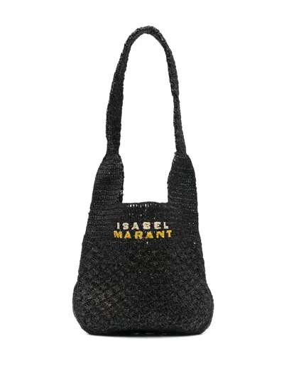 Isabel Marant Small Praia Shoulder Bag In Black