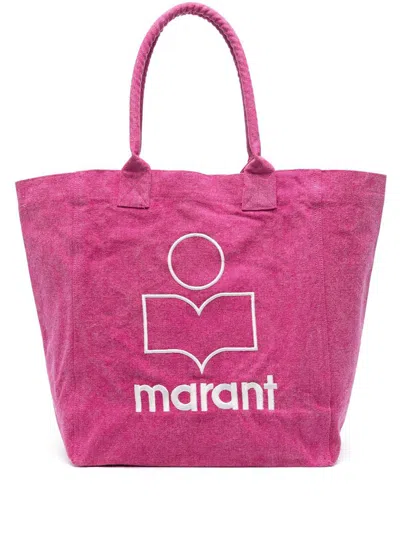 Isabel Marant Yenky Denim Tote In Pink